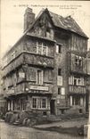 CPA Bayeux Vieille maison en bois et en pierre du 14eme Rue St Martin 