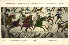 CPA Tapisserie de la reine mathilde Bayeux La bataille s'engage