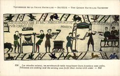 CPA Tapisserie de la reine mathilde Bayeux Les viandes cuisent