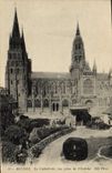 POSTAL Bayeux de la VENDIMIA la catedral vista del eveche