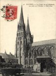 CPA Cathedrale de Bayeux vue prise de l'eveche