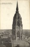 POSTAL Bayeux de la VENDIMIA la torre central de la catedral