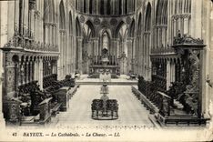 CPA Bayeux La Cathedrale Le choeur
