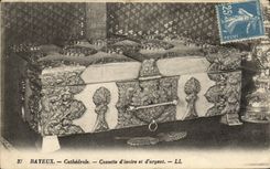 POSTAL Bayeux de la VENDIMIA el cassette de la catedral de dinero y de dinero