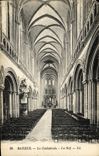 CPA Bayeux Cathedrale La Nef