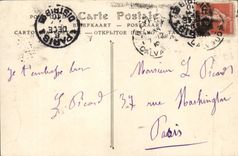 Catedral de Bayeux de la POSTAL de la VENDIMIA vista de Eveche