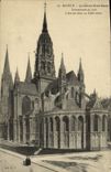Catedral de Bayeux Notre Dame de la POSTAL de la VENDIMIA el apse