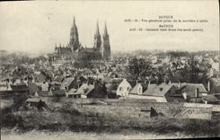 La opinión de Bayeux de la POSTAL de la VENDIMIA tomada de la carrera tiene arena