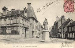 CPA Bayeux La Place Alain Chartier