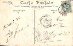 Automóvil Martin de la calle de Bayeux de la POSTAL de la VENDIMIA Saint