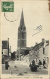 CPA Bernieres Sur Mer Route de Courseulles L'Eglise