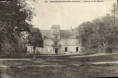 VINTAGE POSTCARD Bernieres On Sea Castle of Mr. Mezaize