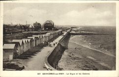 CPA Bernieres Sur Mer La Digue et les Cabines