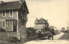 VINTAGE POSTCARD Bernieres the Street of the Country cottages