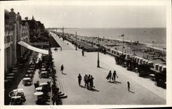 VINTAGE POSTCARD Cabourg the terrace of English towards the West