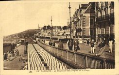 VINTAGE POSTCARD Cabourg the Boulevard of the English and the Beach