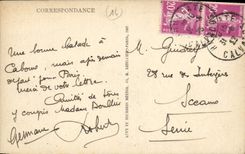 VINTAGE POSTCARD Cabourg Boulevard of the English