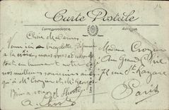 POSTAL Cabourg de la VENDIMIA el bulevar de los chalets ingleses y de la presa