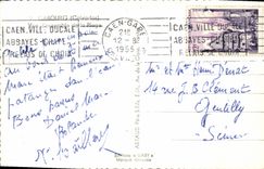 Opinión de Cabourg de la POSTAL de la VENDIMIA de la playa