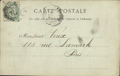 POSTAL Cabourg de la VENDIMIA la playa el hotel grande