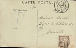 Cabañas del país de Cabourg de la POSTAL de la VENDIMIA