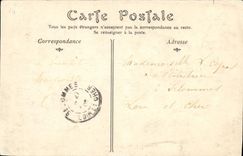 POSTAL Cabourg Chatels de la VENDIMIA y la calle del mar