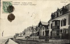 POSTAL Cabourg de la VENDIMIA la costa este de la presa la gaviota el pequeño Paul vecino