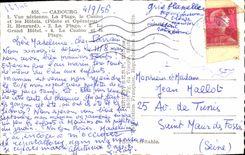 POSTAL Cabourg de la VENDIMIA