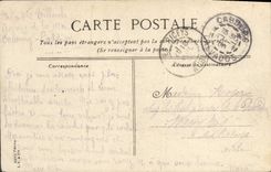 POSTAL Cabourg de la VENDIMIA la caminata del embarcadero