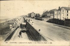 Bulevar de Cabourg de la POSTAL de la VENDIMIA de los chalets ingleses de la presa