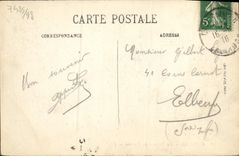 POSTAL Cabourg de la VENDIMIA la terraza de los ciclos de Kursaal Velo