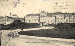 POSTAL Cabourg de la VENDIMIA los jardines grandes del hotel