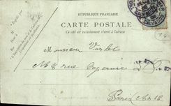 POSTAL Cabourg de la VENDIMIA los jardines grandes del hotel