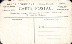 Chalets y jardines de Cabourg de la POSTAL de la VENDIMIA