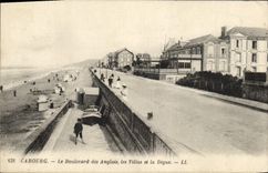 CPA Cabourg Le Boulevard des Anglais les Villas et la Digue 