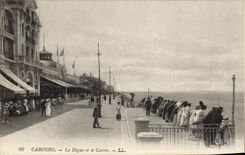 POSTAL Cabourg de la VENDIMIA la presa y el casino