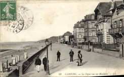 POSTAL Cabourg de la VENDIMIA la presa vista en Houlgtae