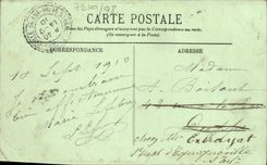 POSTAL Cabourg de la VENDIMIA la presa vista en Houlgtae