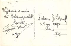 Jardines de Cabourg de la POSTAL de la VENDIMIA y el casino