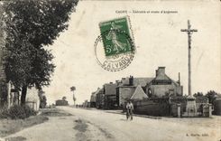 VINTAGE POSTCARD Cagny Martyrdom and road of Argences