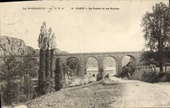VINTAGE POSTCARD Clecy the Viaduct and Rocks