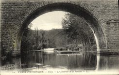 VINTAGE POSTCARD Clecy the Outfall of the Battle