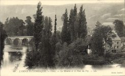 CPA Clecy Le Moulin et le Pont du Vey 