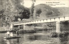 VINTAGE POSTCARD Clecy the Orne and the Bridge of Serverie