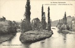 CPA Clecy L'lle du Moulin du Vey