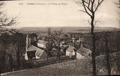 VINTAGE POSTCARD Commes the Village of the Church