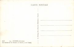 VINTAGE POSTCARD Commes Rocks and Cliffs of Bouffay