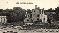 VINTAGE POSTCARD Manor of Commes Gardens