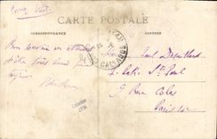 VINTAGE POSTCARD Conde on Noireau Rules of Against admiral Dumont d' Urville Enfants