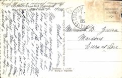 MODERN CARD Courseulles on Mer the Beach has high tide